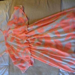 Bright floral summer dress